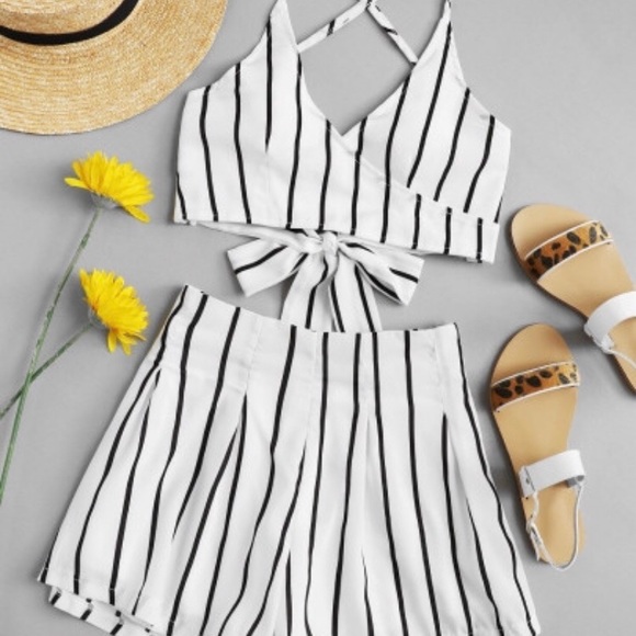 Dresses & Skirts - Stripe Co-ord Set